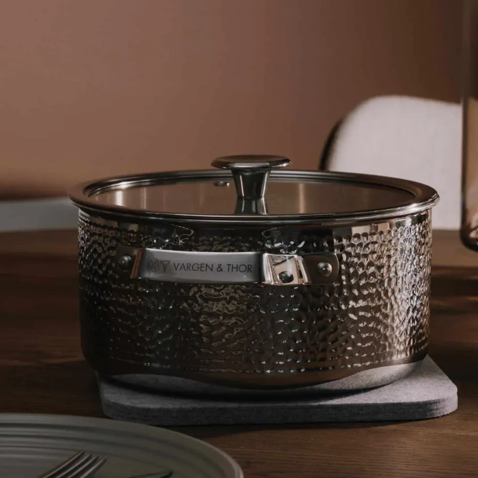 Vargen & Thor BARK.2 kastrull 2,8 liter silver hamrad
