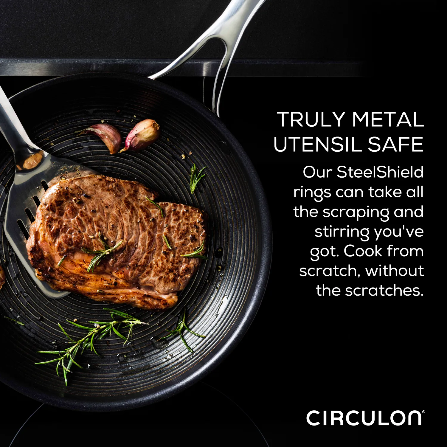 Circulon SteelShield 11-delars kastrullset rostfri nonstick