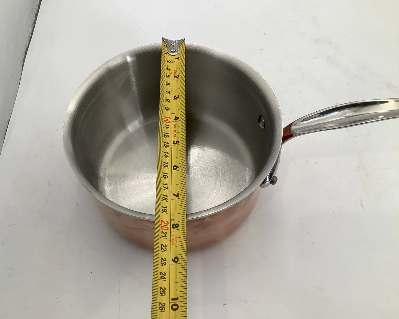 Mauviel M'Triply S kastrull 2,5 liter koppar