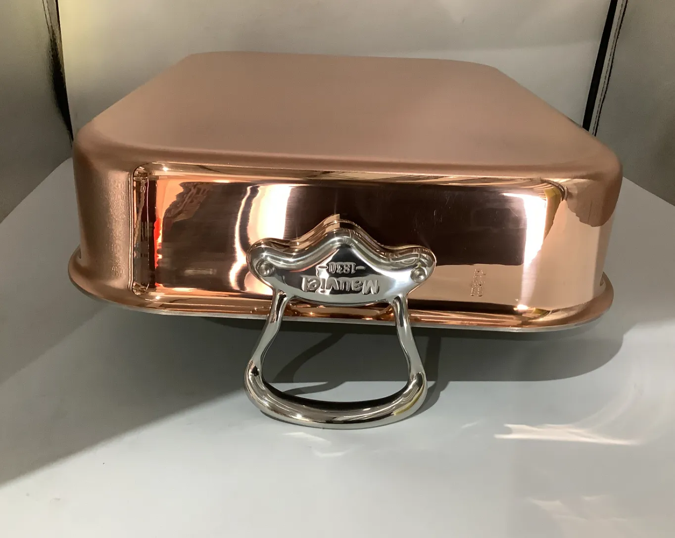 Mauviel M'Héritage långpanna koppar med galler öppen förpack