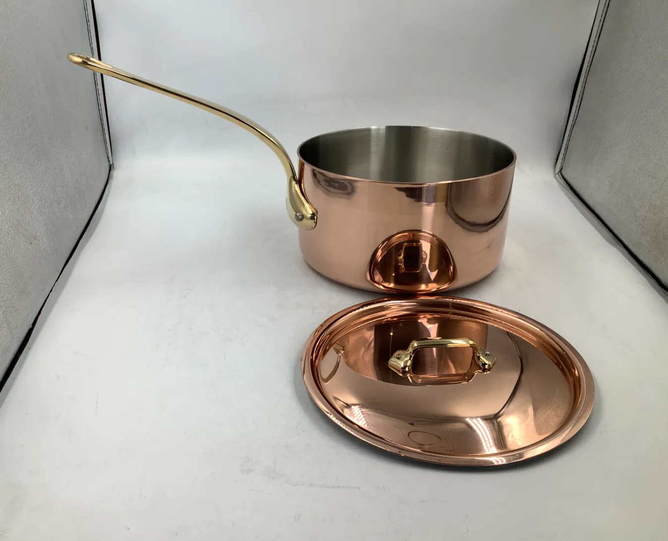 Mauviel M'Heritage M'200 B kastrull med lock 3,1 l koppar