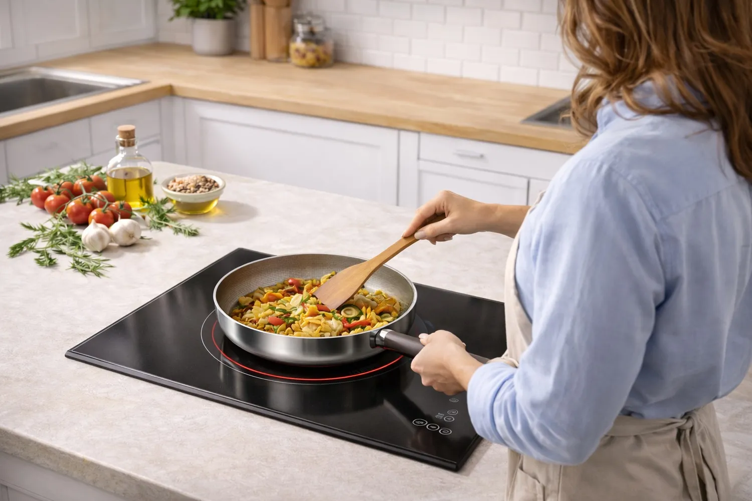 Cheffinger CF-PFW24 stekpanna 24 cm induktion