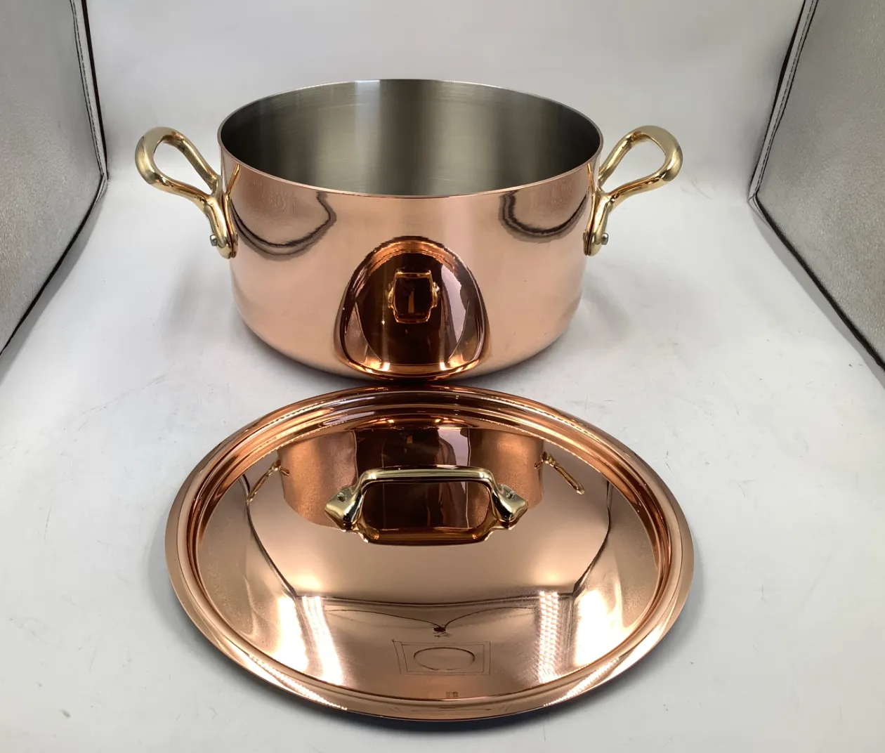 Mauviel M'Heritage M'200 B gryta med lock 5,8l koppar