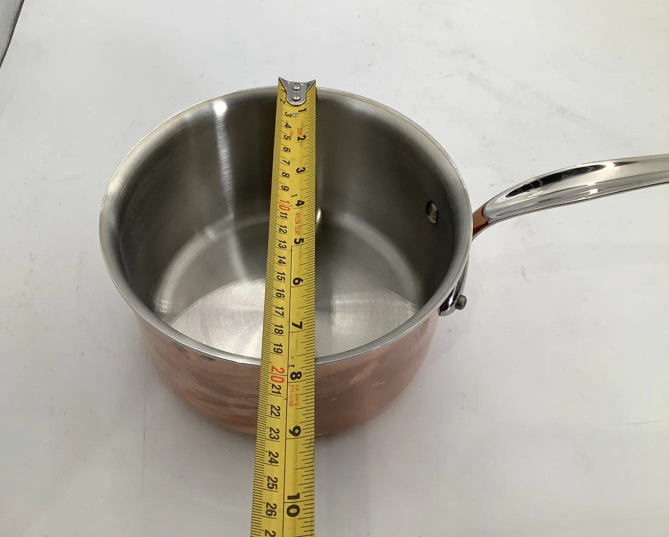 Mauviel M'Triply S kastrull glaslock 2,5 L koppar
