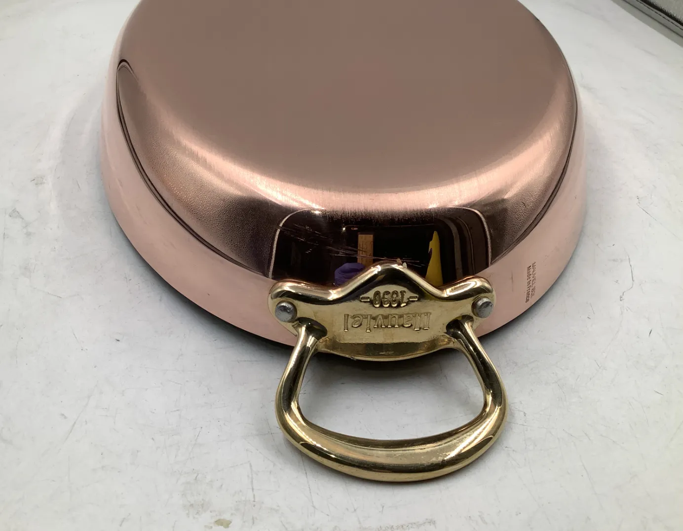 Mauviel M'Héritage M'150 B gratängform oval 40 cm mässing