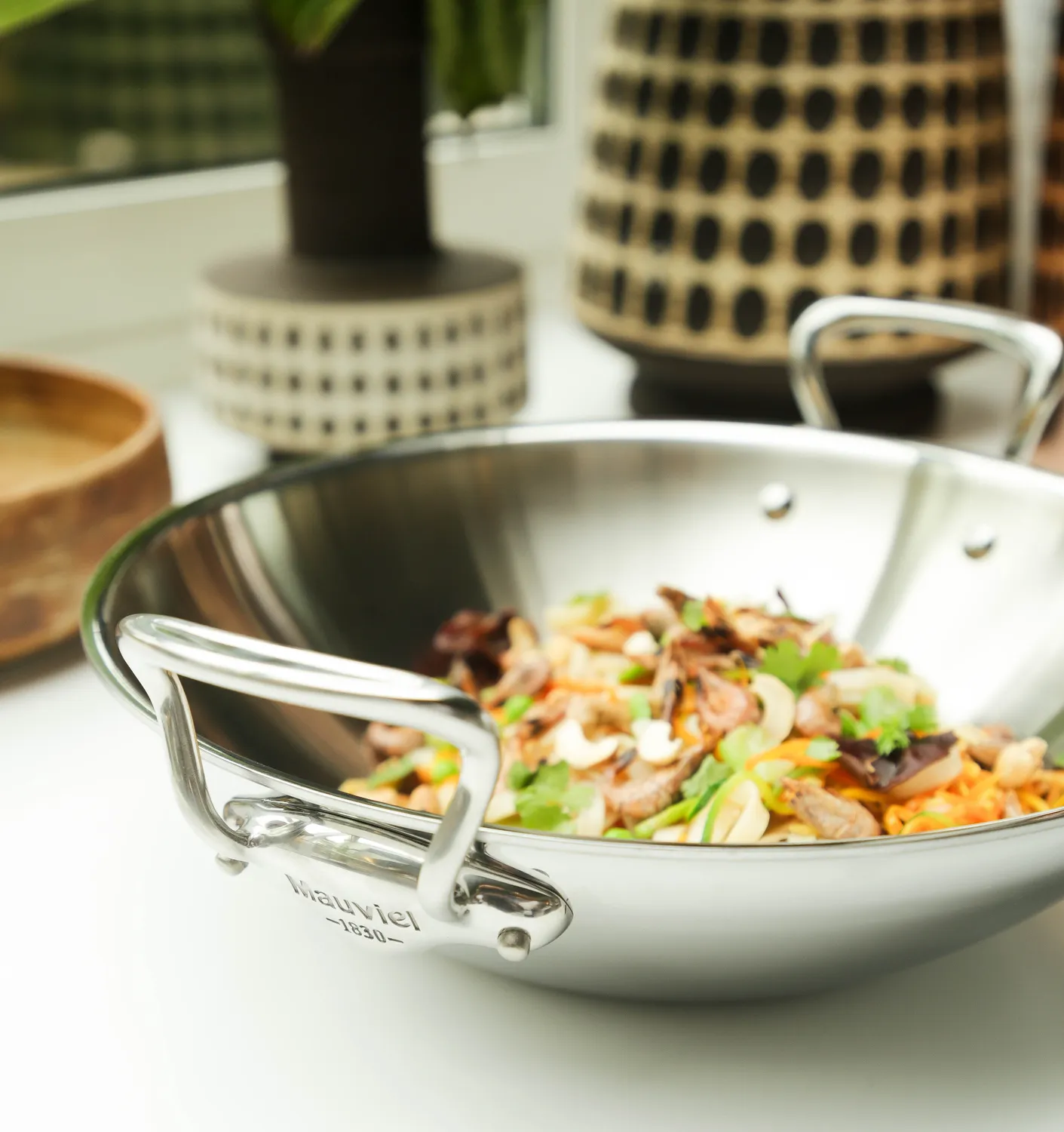 Mauviel M'Cook 5-Ply wok 32 cm rostfri induktion