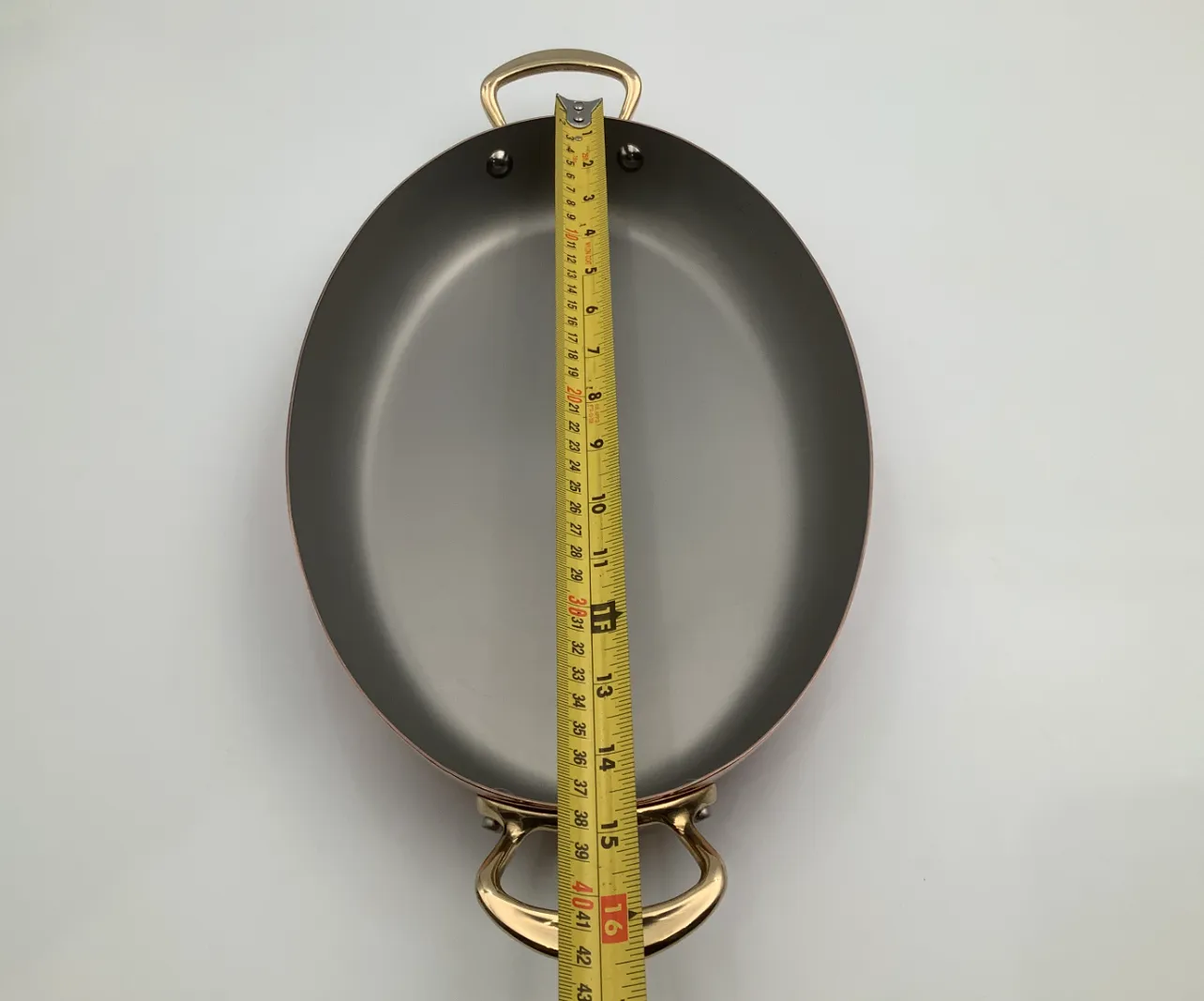 Mauviel M Heritage M150B oval gratängform 35 cm koppar