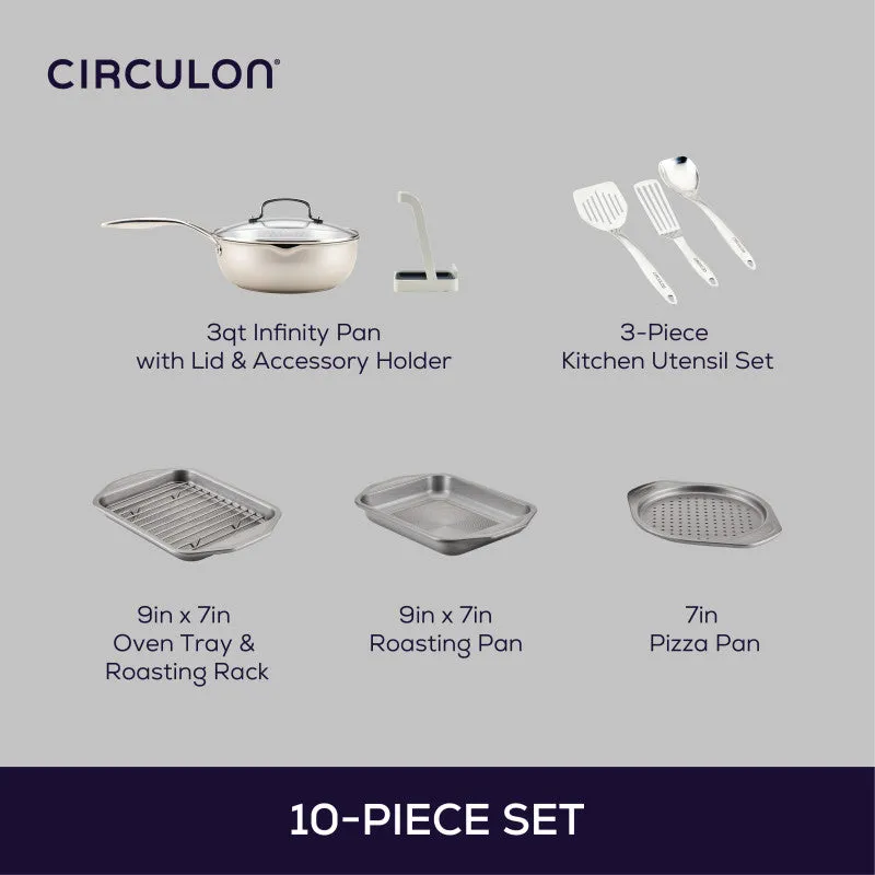Circulon Infinity All You Need set 10 delar stålredskap