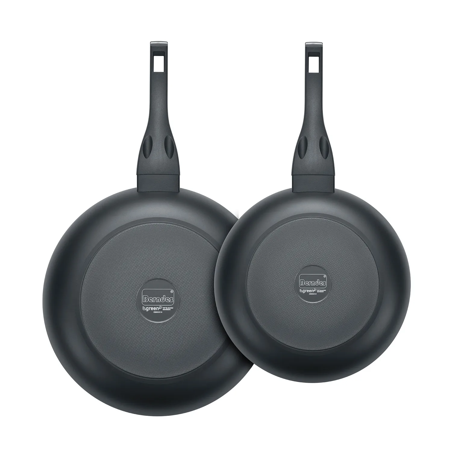 Berndes b.green stekpanneset 24+28 cm svart 2-pack