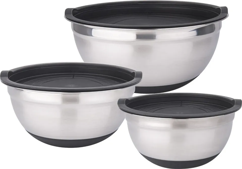 Cheffinger CF-MXB3-S bunkset 3-pack små rostfria