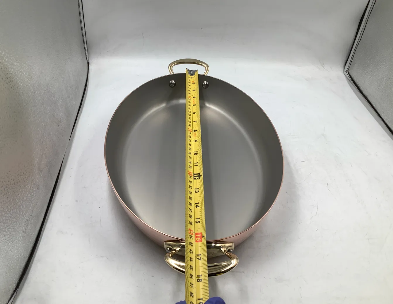 Mauviel M'Heritage M150B gratängform oval 40 cm koppar