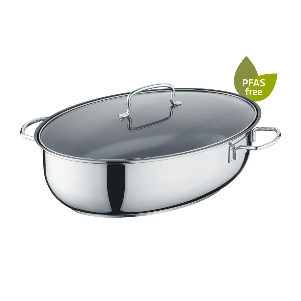 Berndes oval gryta 38 cm 7,7 liter rostfri PFAS-fri
