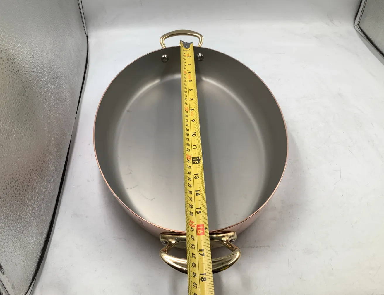 Mauviel M'Héritage M'150 B gratängform oval 40 cm mässing