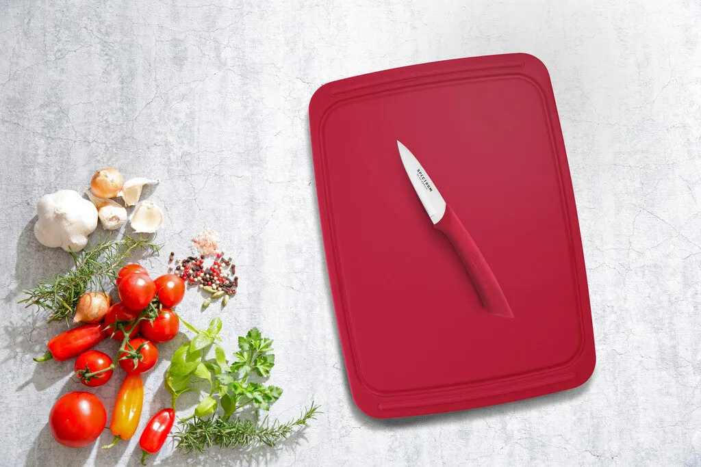SCANPAN Spectrum skal kniv 8 cm svart med eggskydd