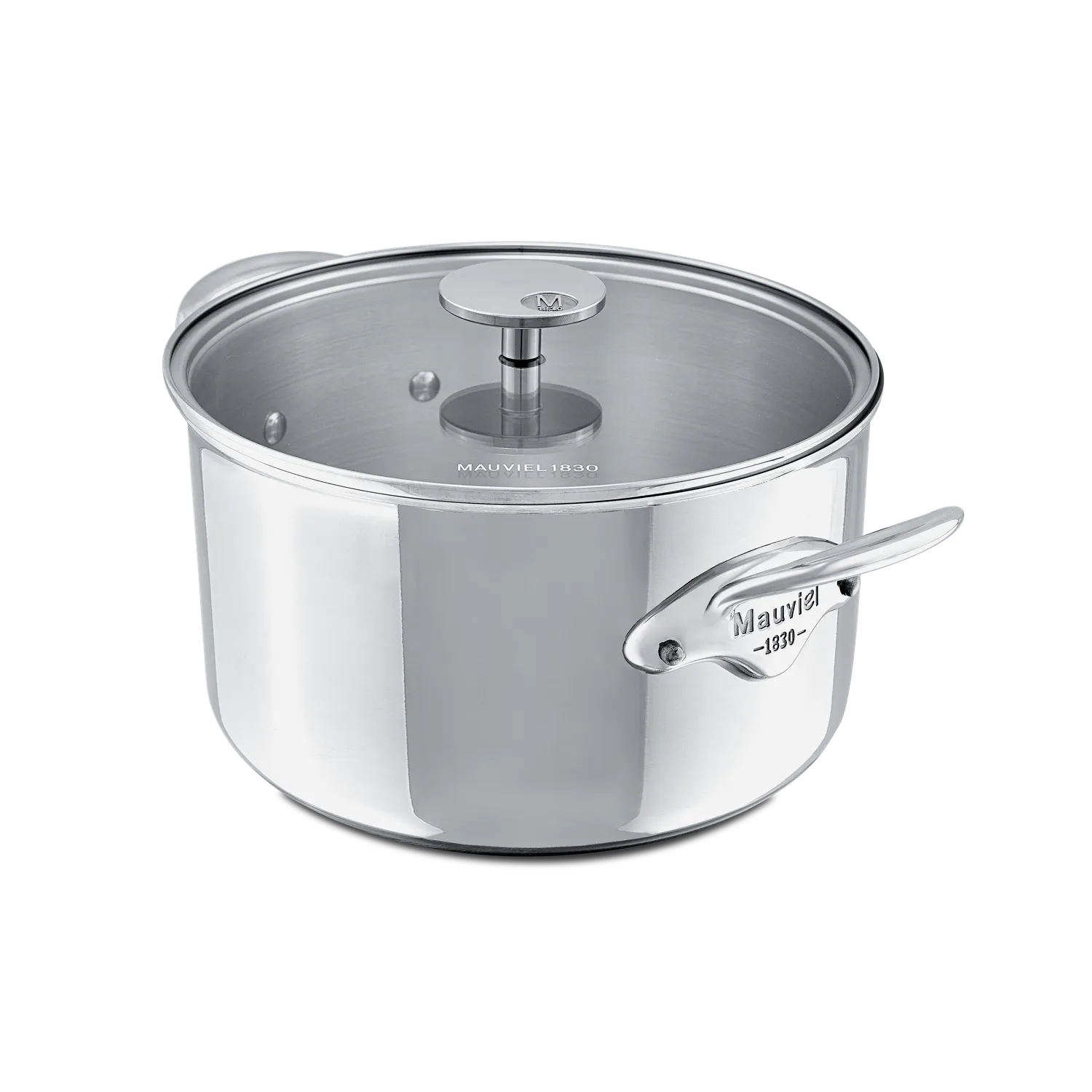 Mauviel M'Cook gryta rostfri 1,7 l glaslock induktion