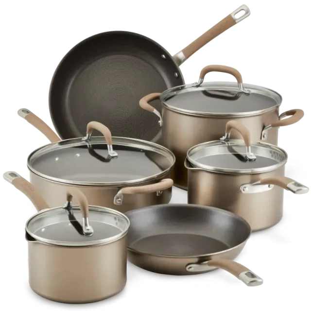 Circulon Premier Professional 10-delars kastrullset brons nonstick