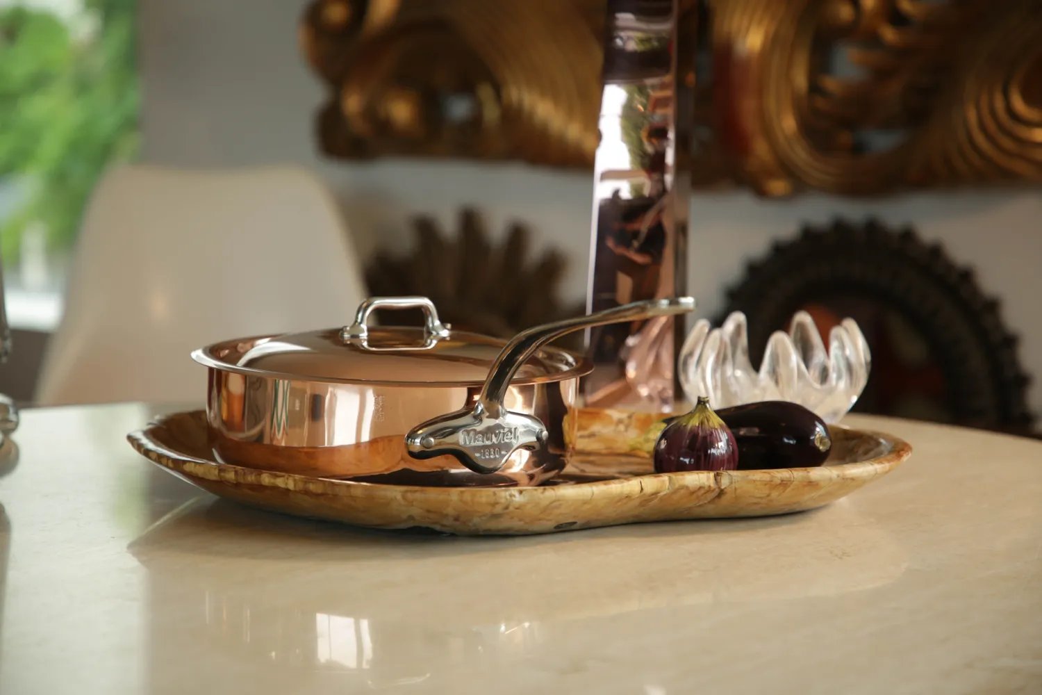 Mauviel M'6 S sauteuse koppar induktion med lock