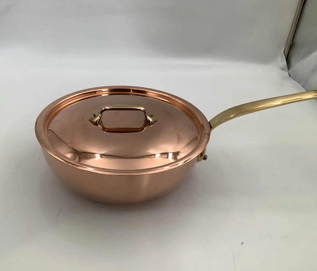 Mauviel M'Héritage M'200 B kockpanna koppar lock 3,4 l