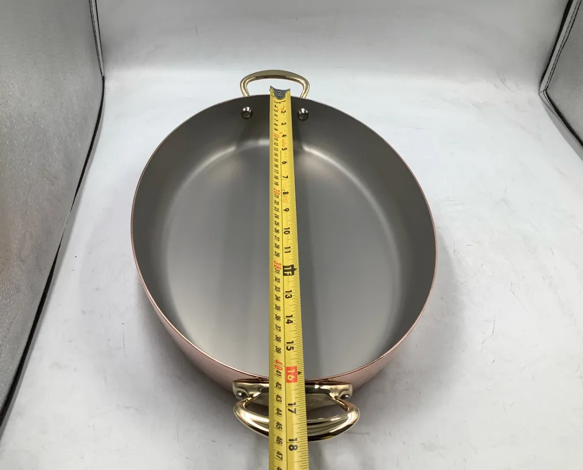 Mauviel M'Heritage M150B gratängform oval 40 cm koppar
