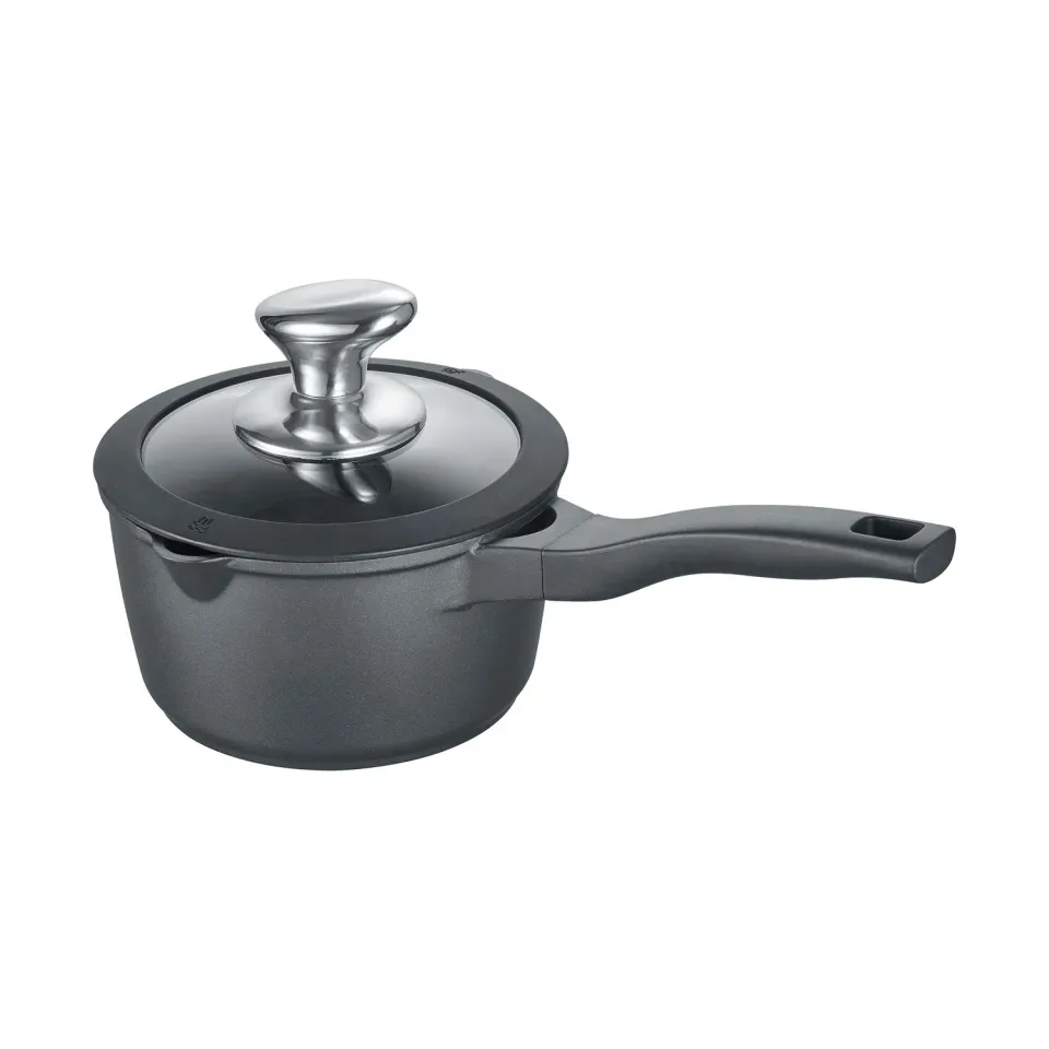 Berndes Vienna kastrull med glaslock 16 cm svart nonstick
