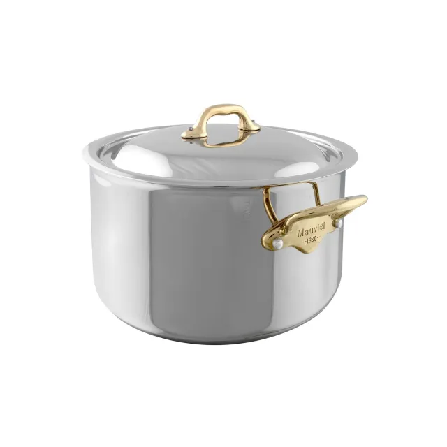 Mauviel M'Cook B traktörpanna med lock mässing