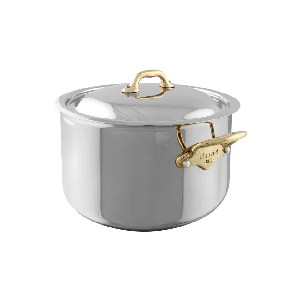 Mauviel M'Cook B traktörpanna med lock mässing