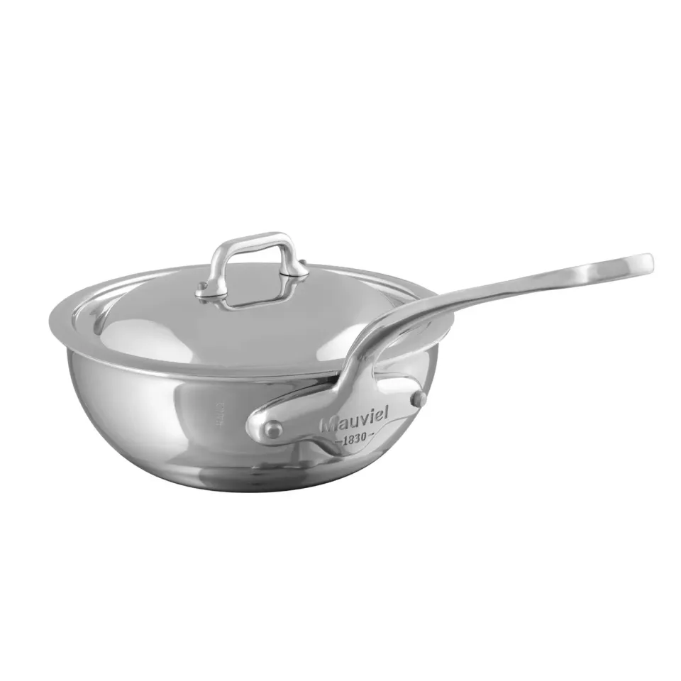 Mauviel M'Cook 5-ply traktörpanna med lock 1,1 qt induktion