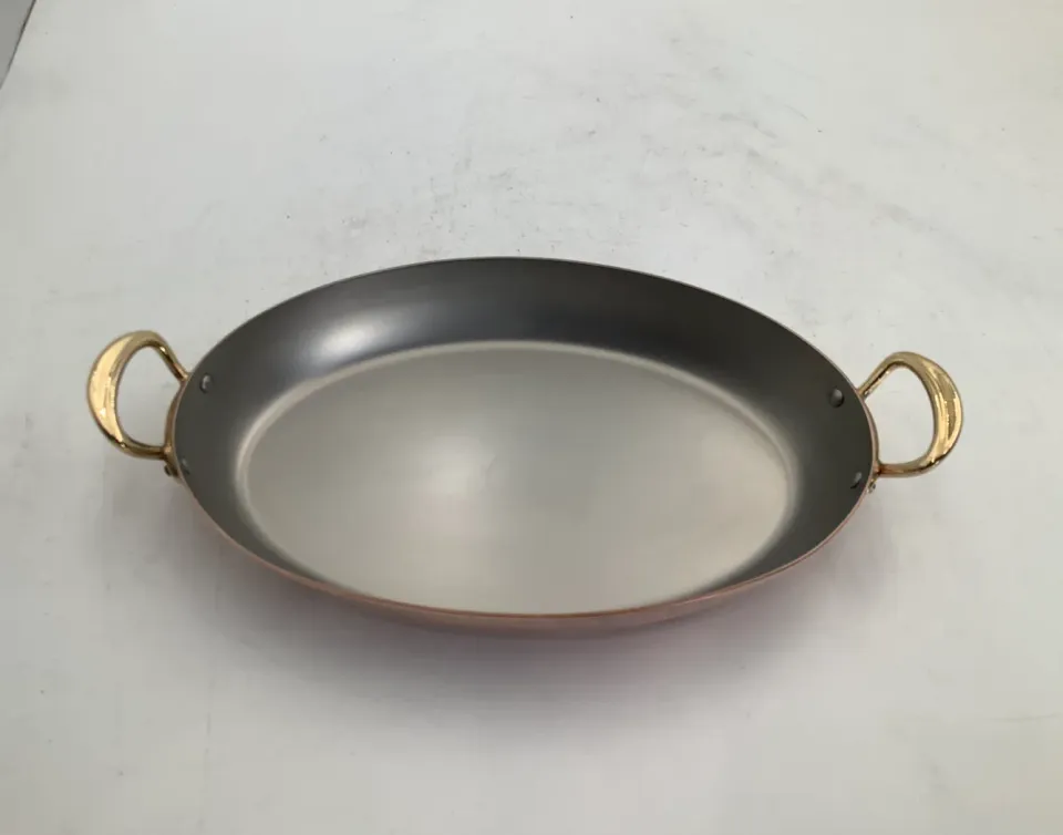 Mauviel M'Héritage gratängform oval 25 cm koppar