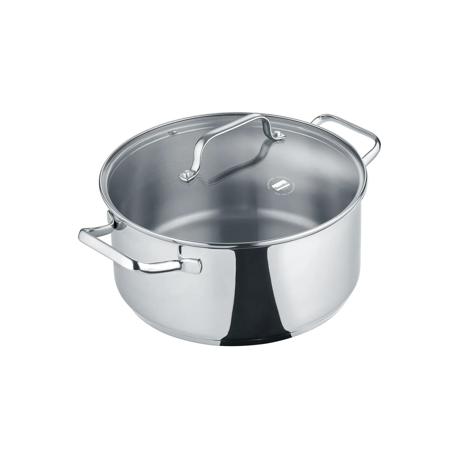 Berndes b.brilliant gryta 20 cm rostfri med glaslock