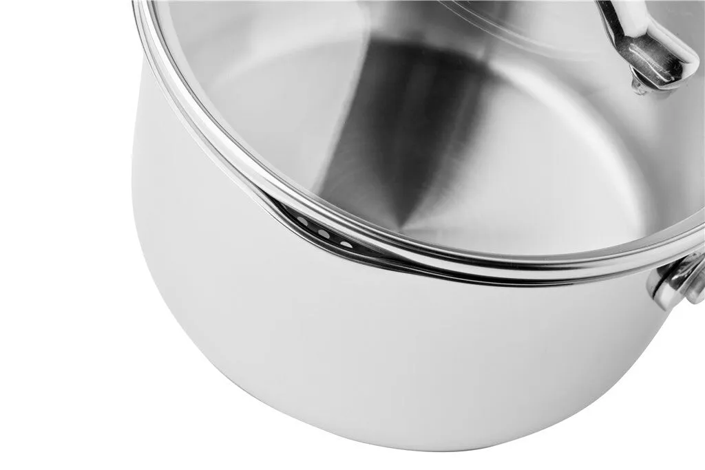 SCANPAN STS gryta 2,5 L 18 cm rostfritt stål