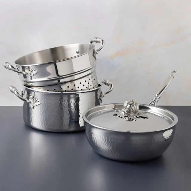 Ruffoni Opus Prima Pasta Risotto kastrullset 4-delar stål