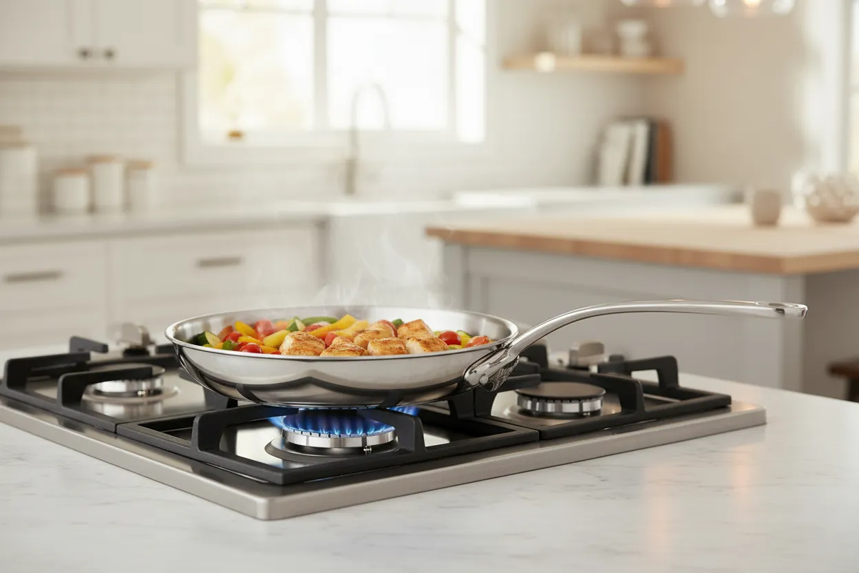 Mauviel M'Cook stekpanna rostfri 5-ply induktion