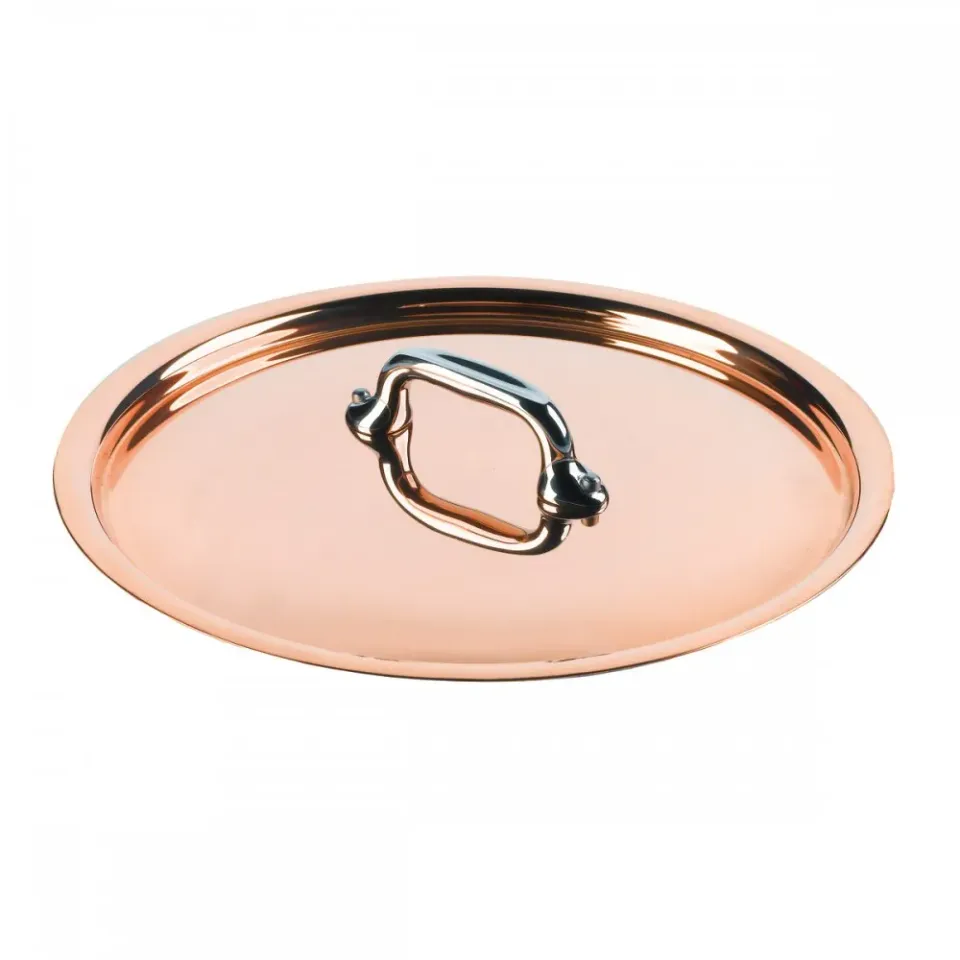 Mauviel M'Heritage kopparlock 24 cm gjutet handtag