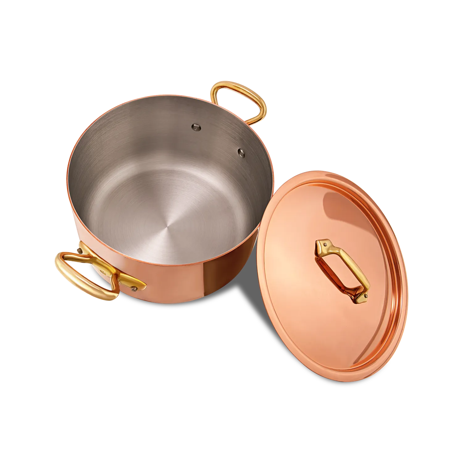 Mauviel M'Héritage M'200 B gryta med lock 8,4 Qt koppar
