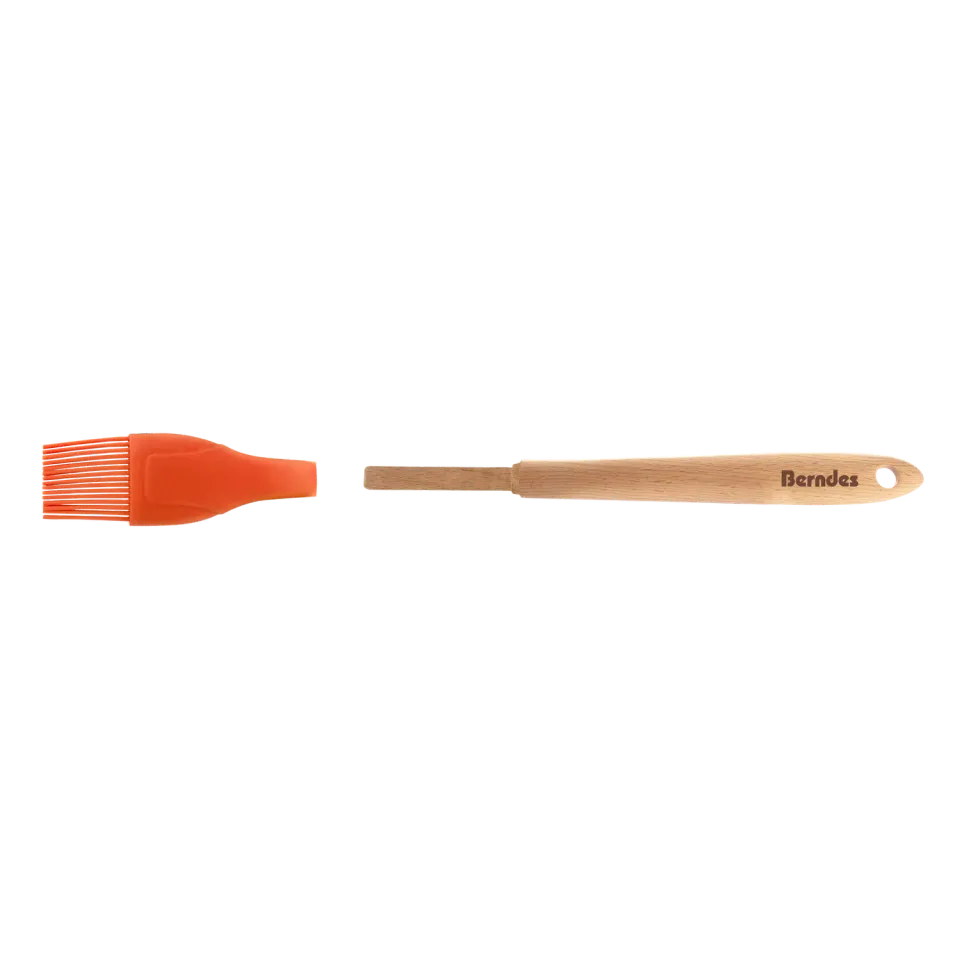 Berndes kökspensel silikon 29 cm orange träskaft