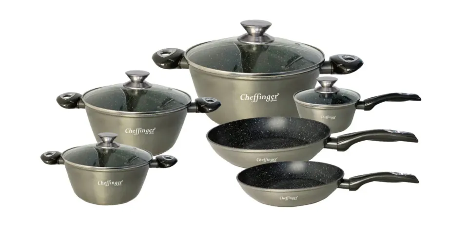 Cheffinger CF-FA1010 gryta silver tål ugn