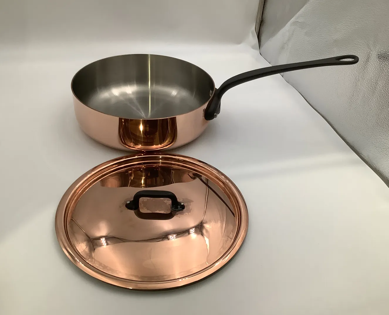Mauviel M'Héritage 150CI sautépanna 24 cm koppar
