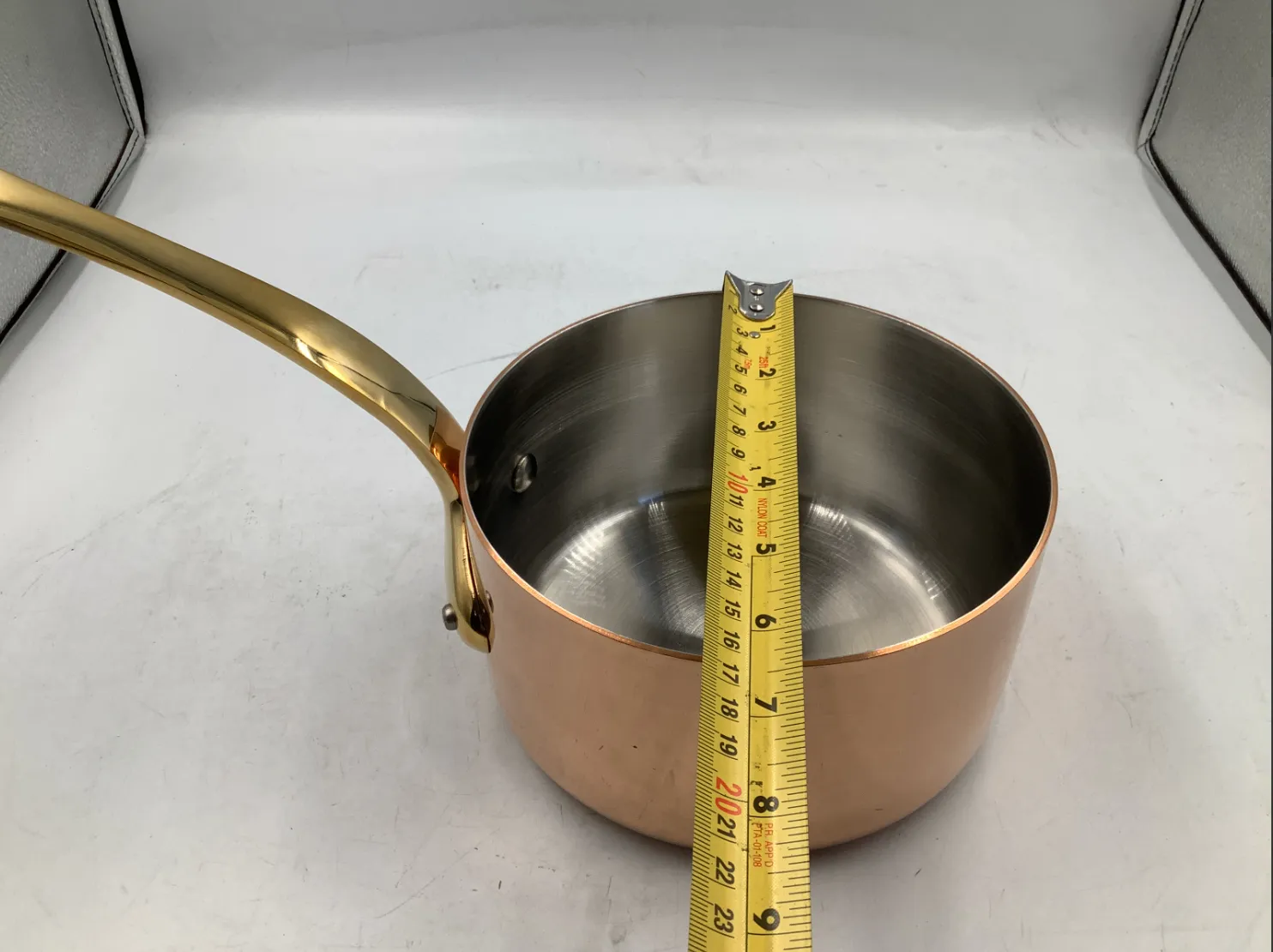 Mauviel M'Héritage M'200 B kastrull med lock 1,7 L koppar