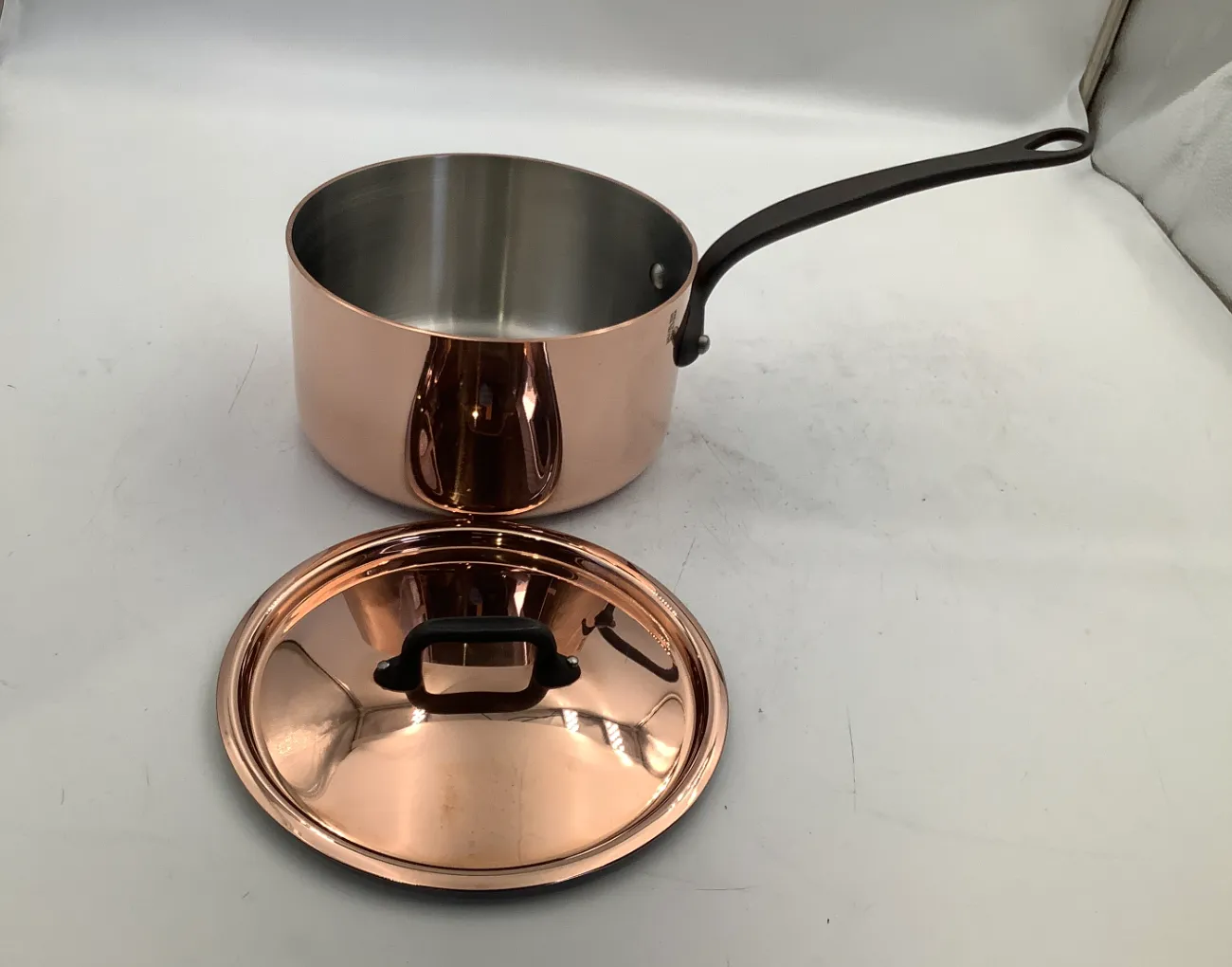 Mauviel M'Héritage M'250C kastrull med lock 2,5 L koppar