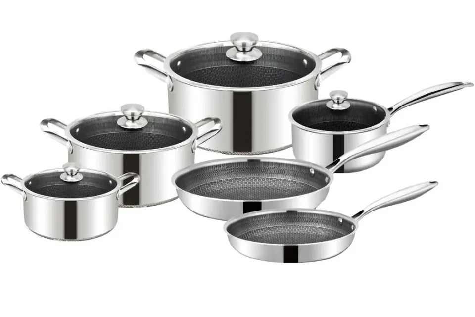 Cheffinger CF-PS1010 kastrullset 10-delar induktion