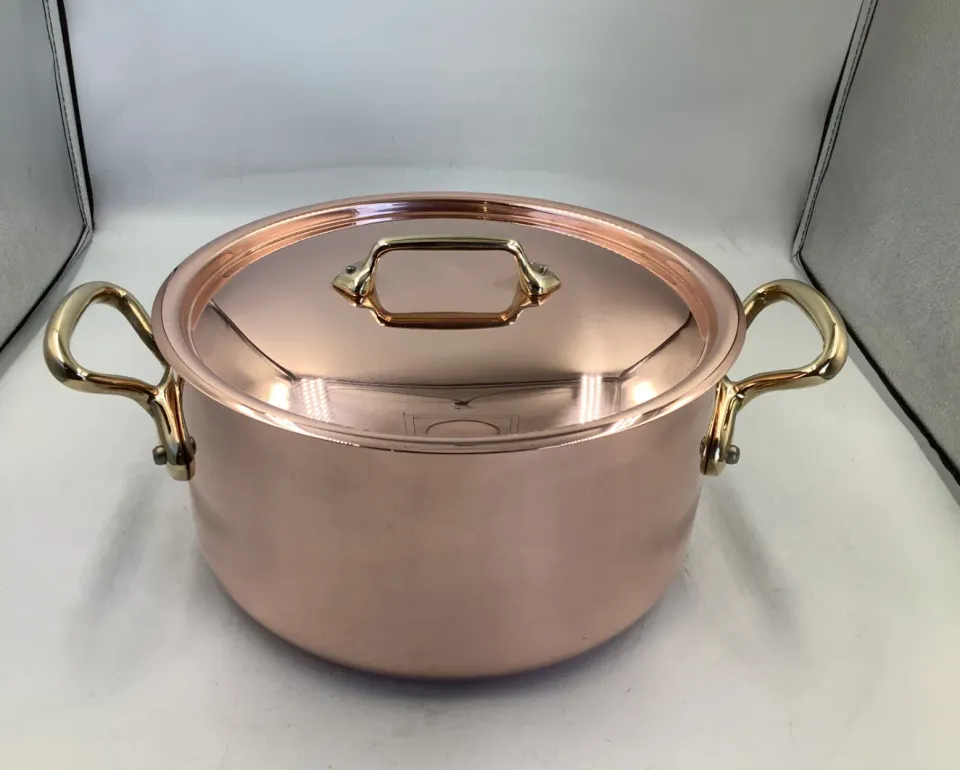 Mauviel M'Heritage M200 B gryta med lock 5,8 l koppar