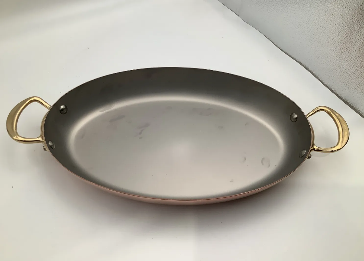 Mauviel M'Heritage M150B gratängform oval 35 cm koppar