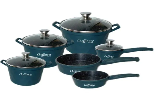 Cheffinger CF-DIAC12 gryta grön tryckgjuten