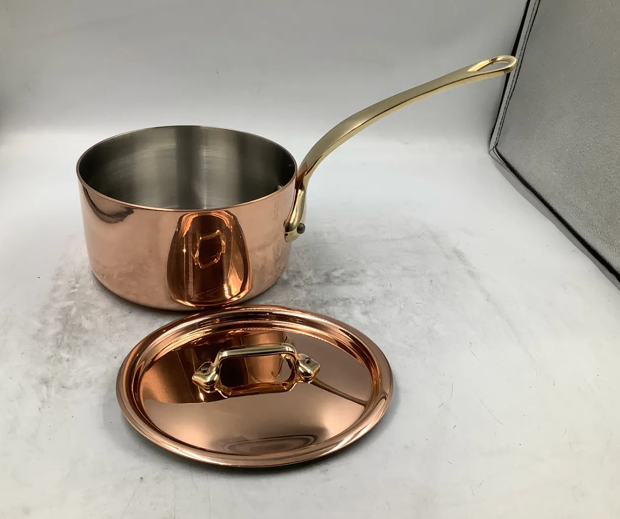 Mauviel M'Heritage M'200B Kastrull koppar 1,7 L mässing
