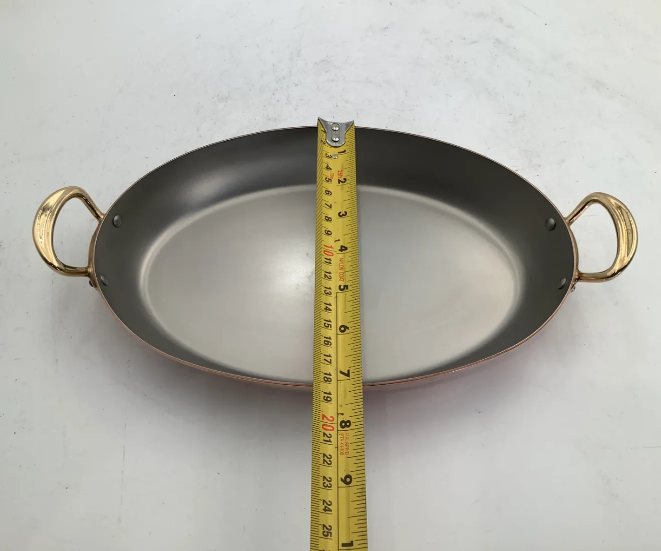 Mauviel M'Héritage gratängform oval 25 cm koppar