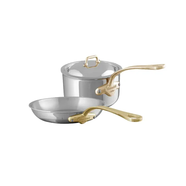 Mauviel M'Cook B kastrull + stekpanna 26 cm med lock