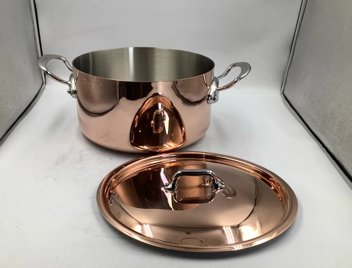 Mauviel M'Heritage M'150 S gryta med lock 5,6 Qt rostfri