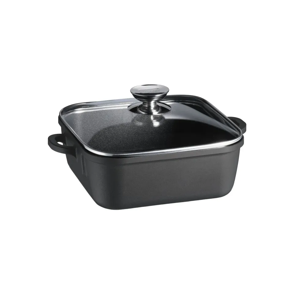 Berndes Vario Click Quadro serveringspanna 28x28 cm med lock