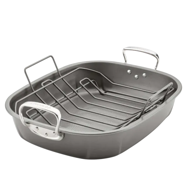 Circulon Total Bakeware oval långpanna med galler