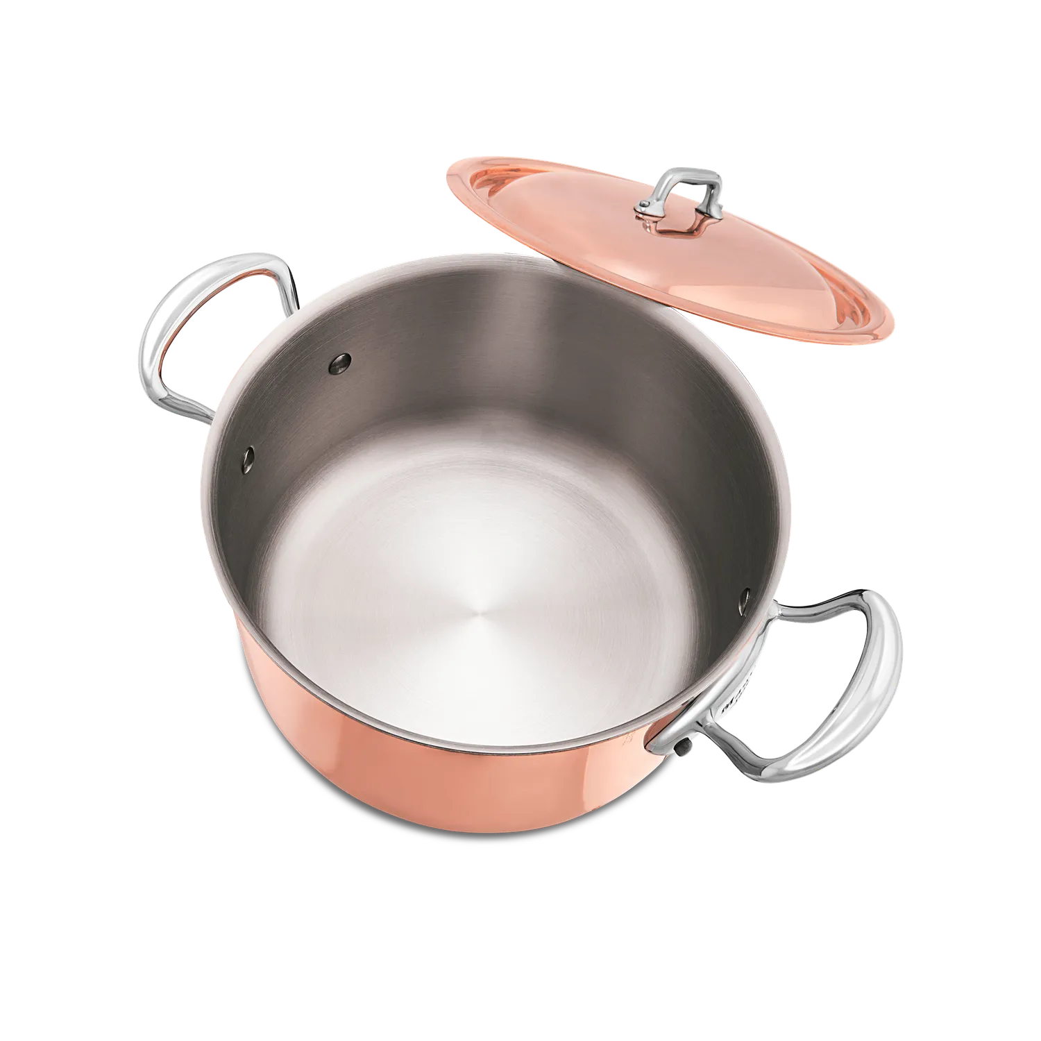 Mauviel M'6 S gryta med lock 3,6 Qt koppar
